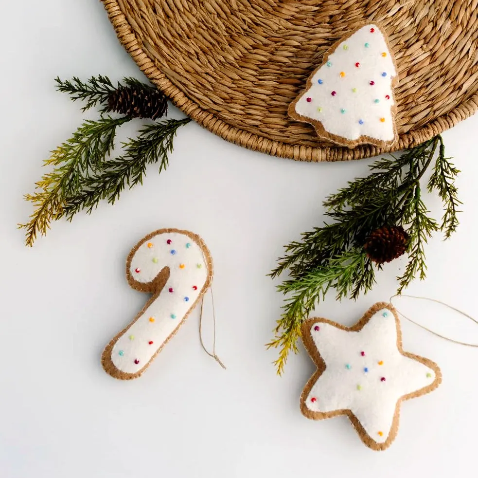 Felt Gingerbread Cookie Ornament | Fair Trade Christmas Ornament – FMSC MarketPlace