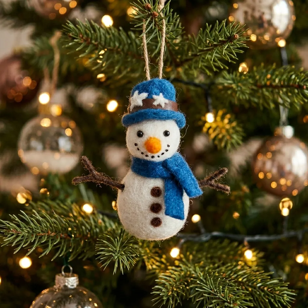 Felt Ornaments Christmas Holiday Seasonal Ornaments Holiday Teddy Bear Ornament – Handmade Vintage Christmas Decoration – Craftspring