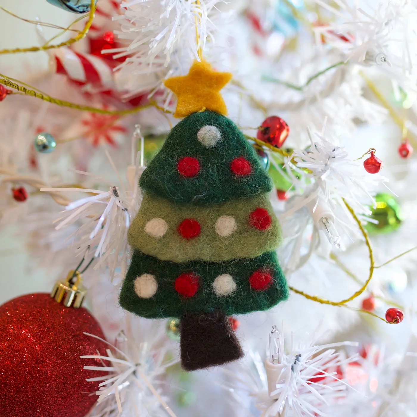 Felt Tree Ornament | Handmade Felt Wool Christmas Ornament | Ornaments 4 Orphans®