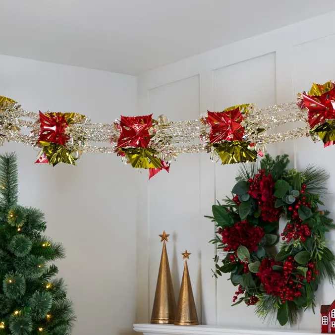 Festive Feeling Tinsel Garland | Home Bargains
