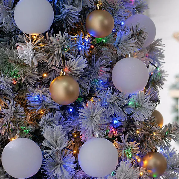 Festive Indoor & Outdoor 7ft Christmas Tree Lights 1000 Multicoloured LEDs
