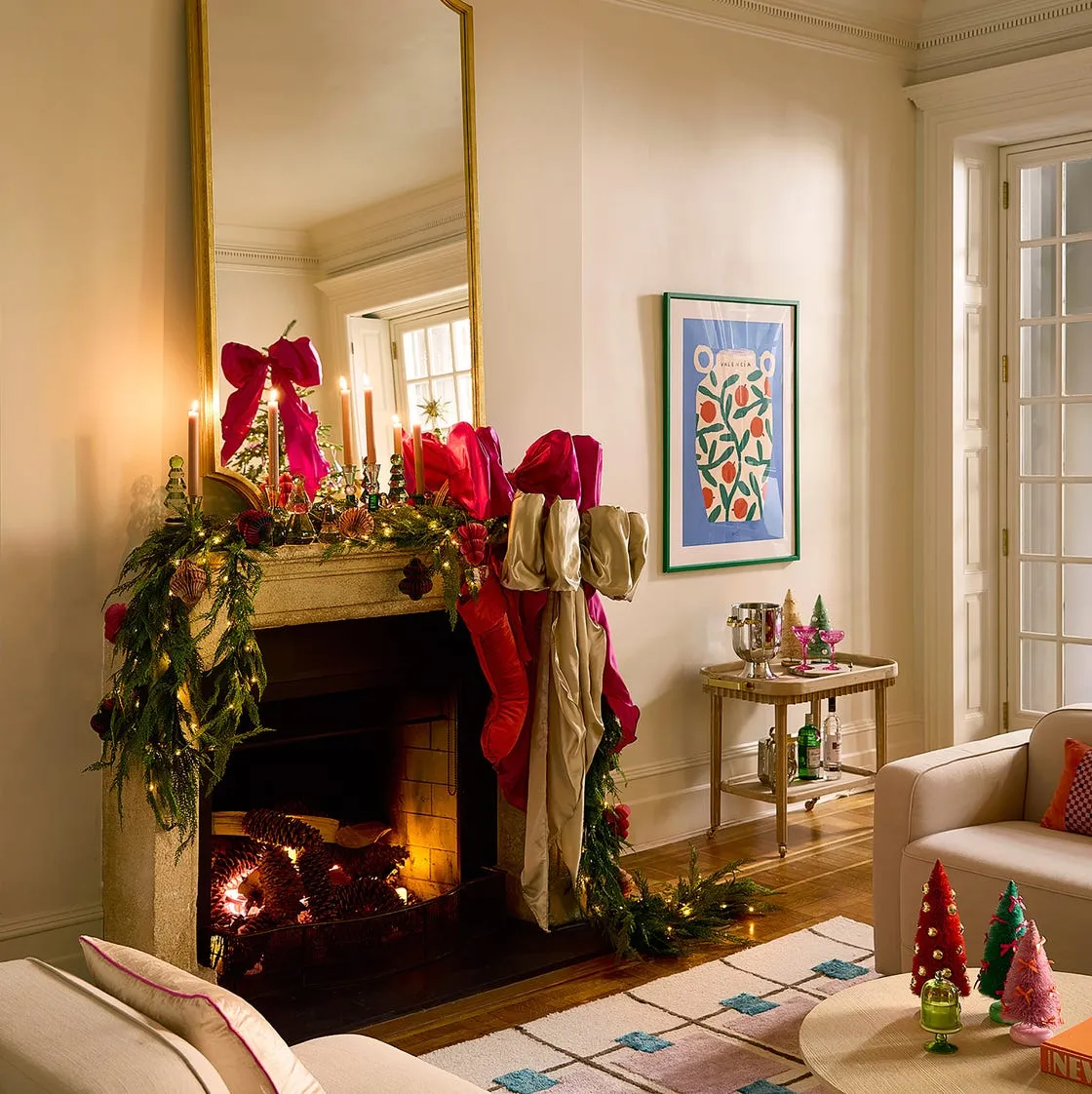 Fireplace Christmas At The Fireside 50 Christmas Mantel Decor Ideas For The  Chicest Fireside Scene