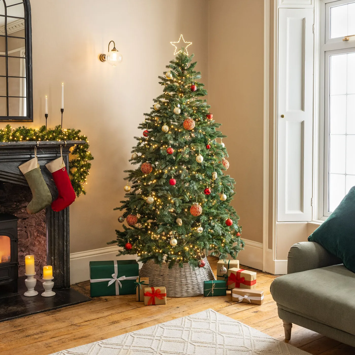 Fraser Fir Artificial Christmas Tree | 5ft–8ft | Christow