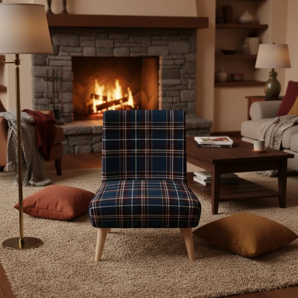 Frosted Winter Heritage Plaid Occasional chair