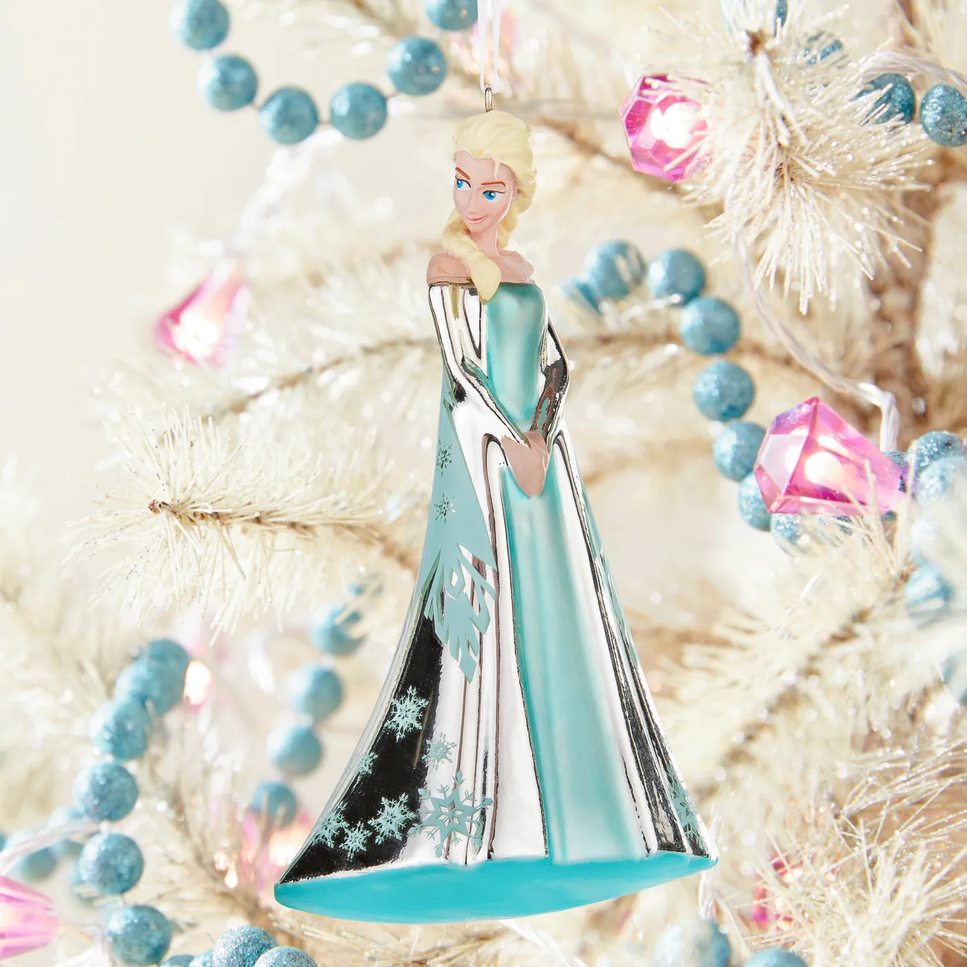 Frozen Christmas Tree Disney Glass Christmas Winter Ornaments Disney Frozen  Heirloom Glass Elsa And Anna Ornament
