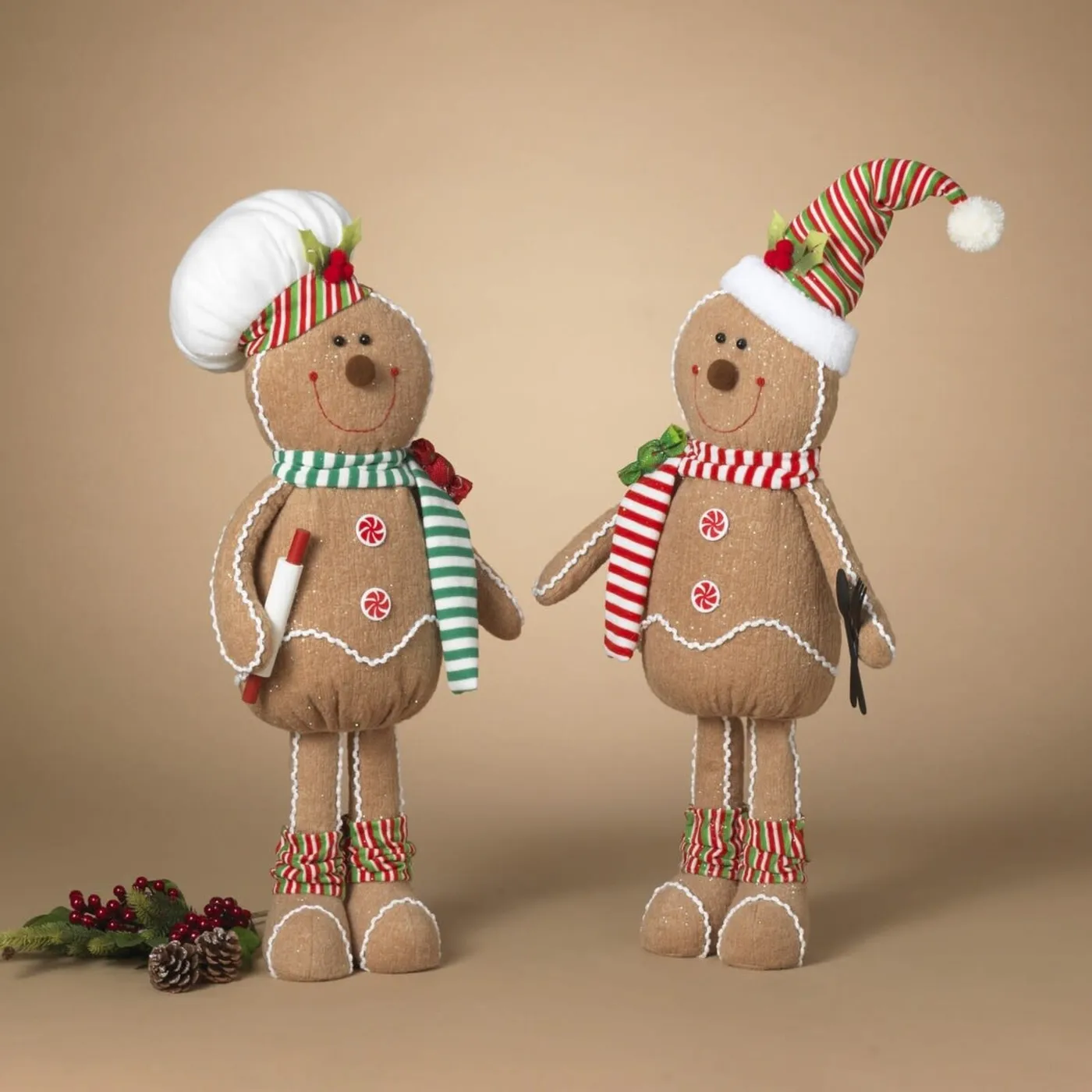Gerson 25'H Plush Holiday Gingerbread Man 2740000 - The Gallery 1104