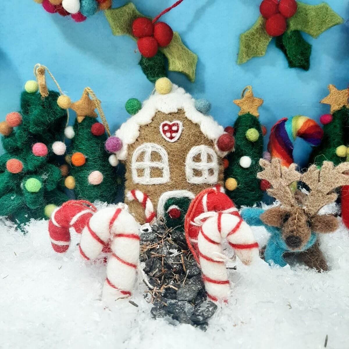 Gingerbread House Christmas Tree Hanging Decoration, $14.57