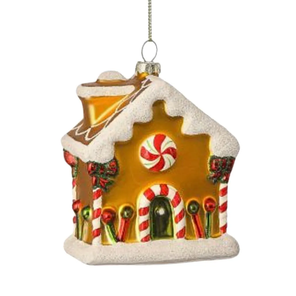 Gingerbread House Glass Ornament – Chimney