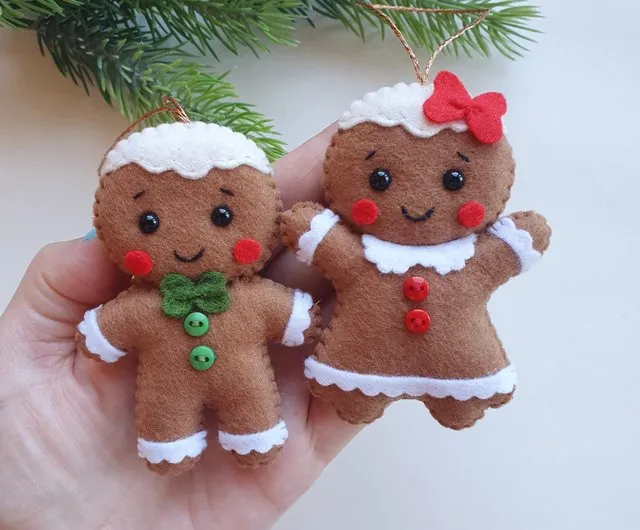 Gingerbread man Christmas ornaments Christmas decor Christmas tree  ornaments Gif