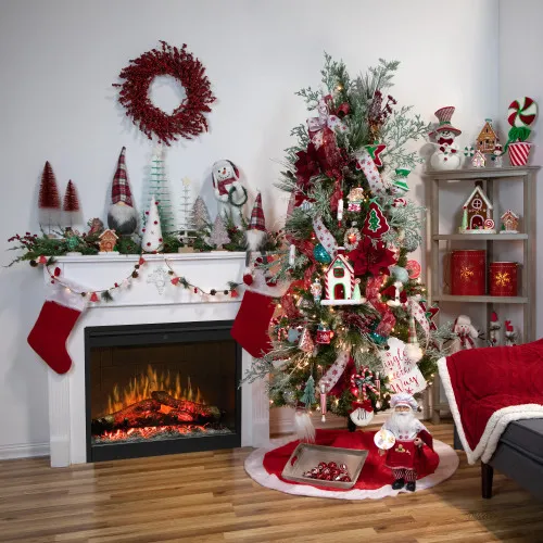 Glittered Gingerbread Tree Christmas Decoration - 8.25' | Christmas