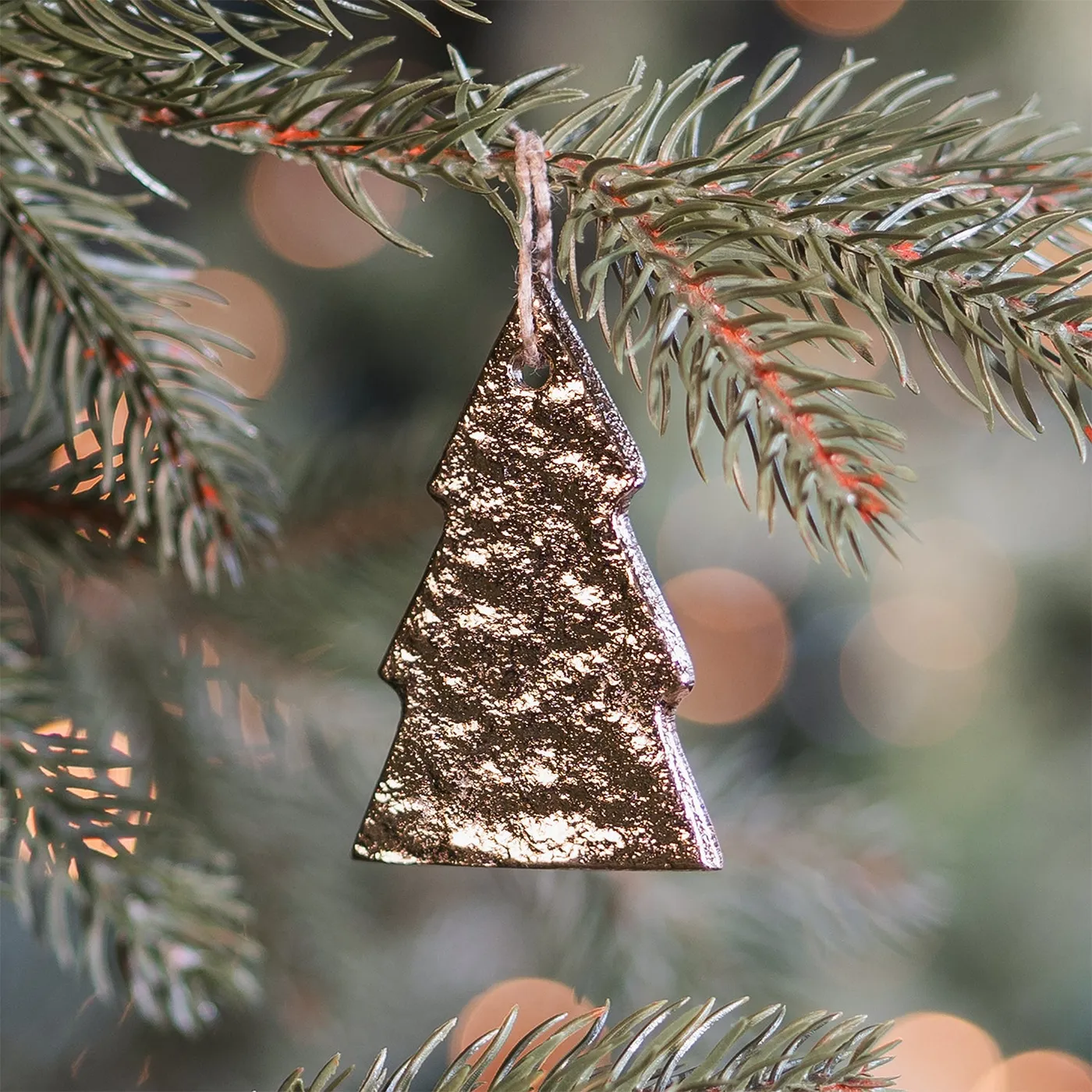 Gold ornament Christmas tree 7 cm | It's all about Christmas