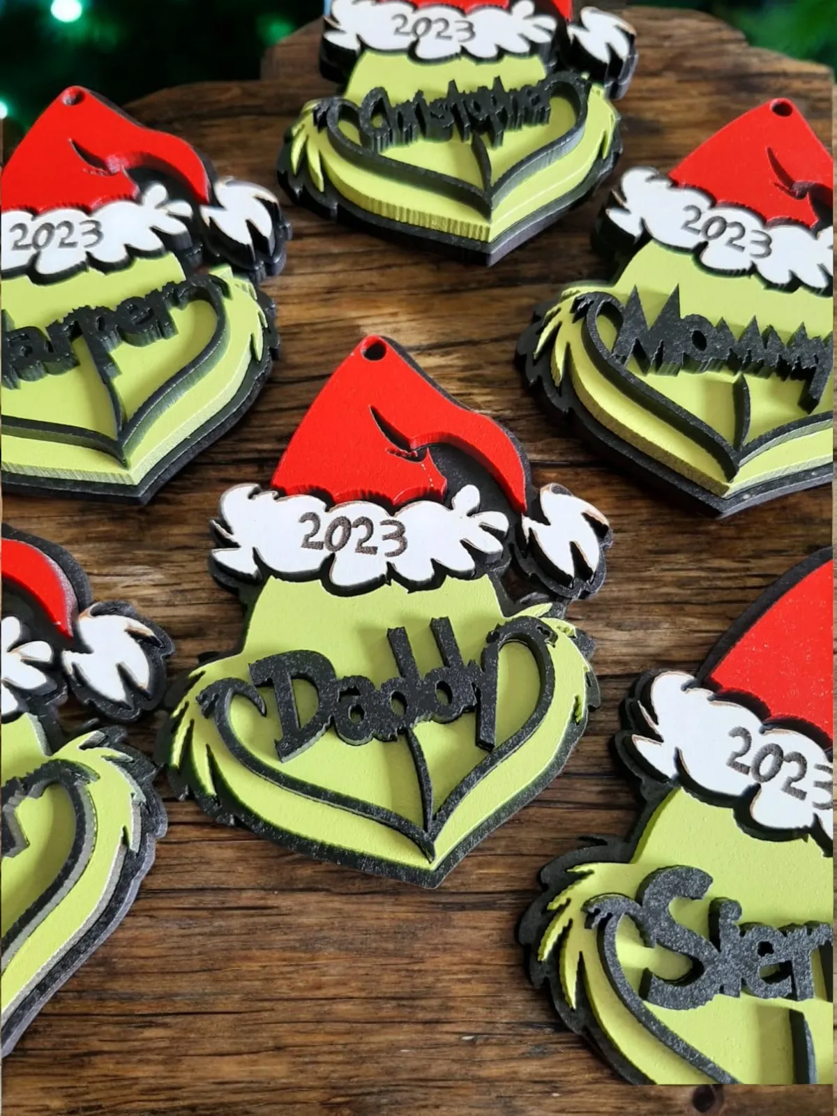 Grinch Christmas Tree decoration - Creative Owl