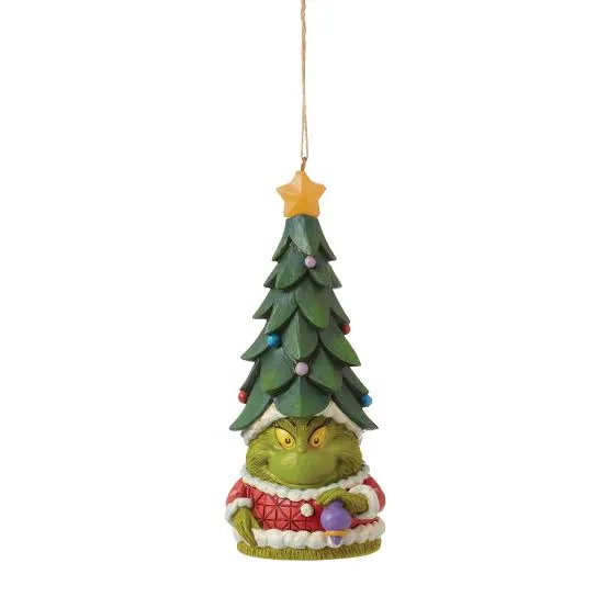 Grinch Gnome with Tree Hat Ornament