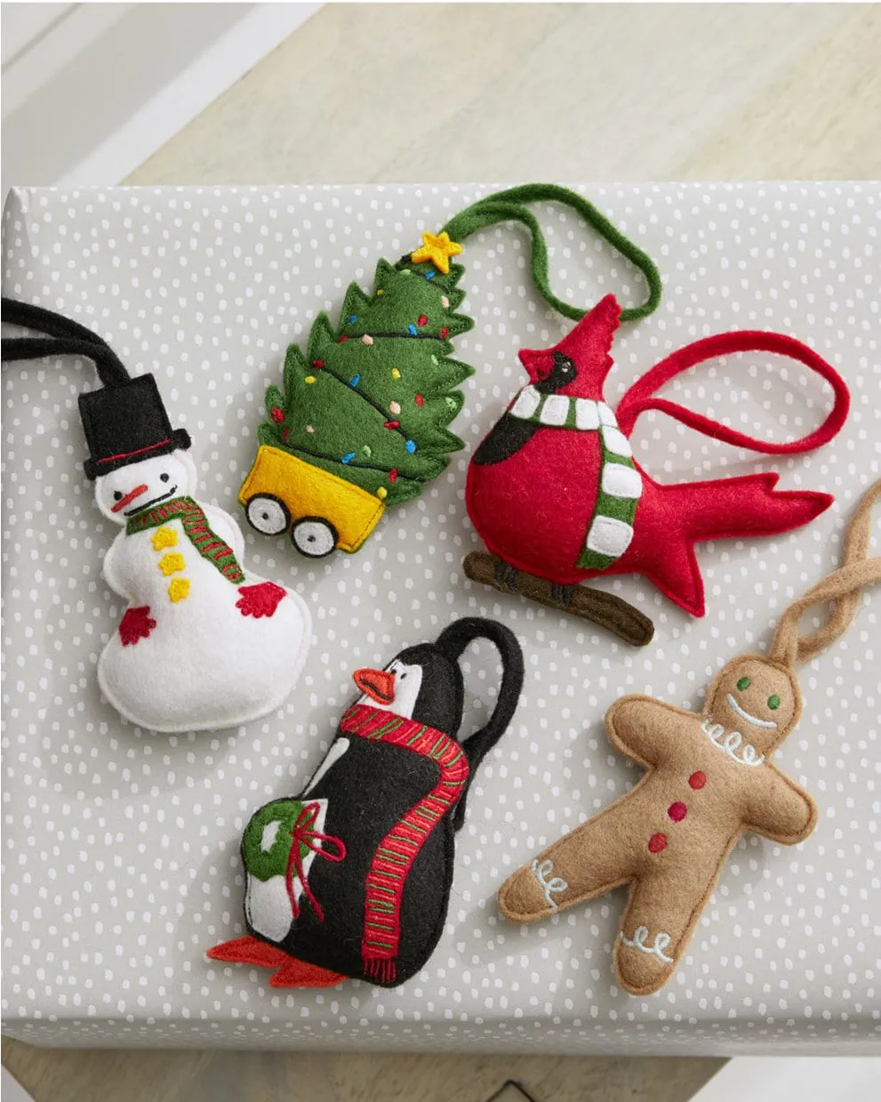 Hable Felted Ornaments | Garnet Hill