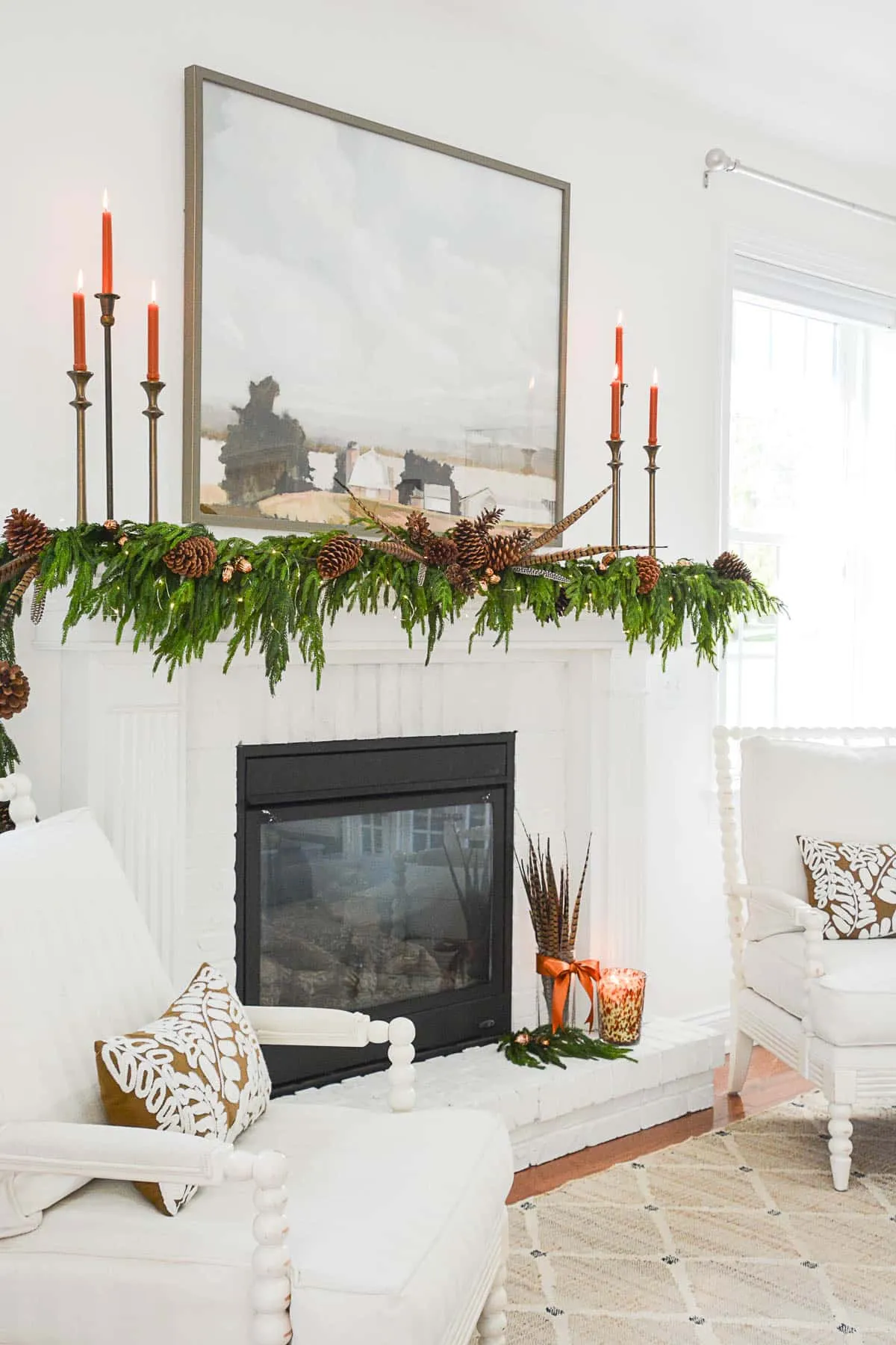 Handsome Transitional Woodland Mantel DIY - StoneGable