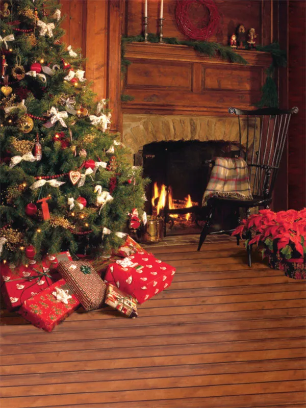 Hearth Warming Christmas Backdrop with Fireplace & Tree – CP-6207 - Denny  Mfg