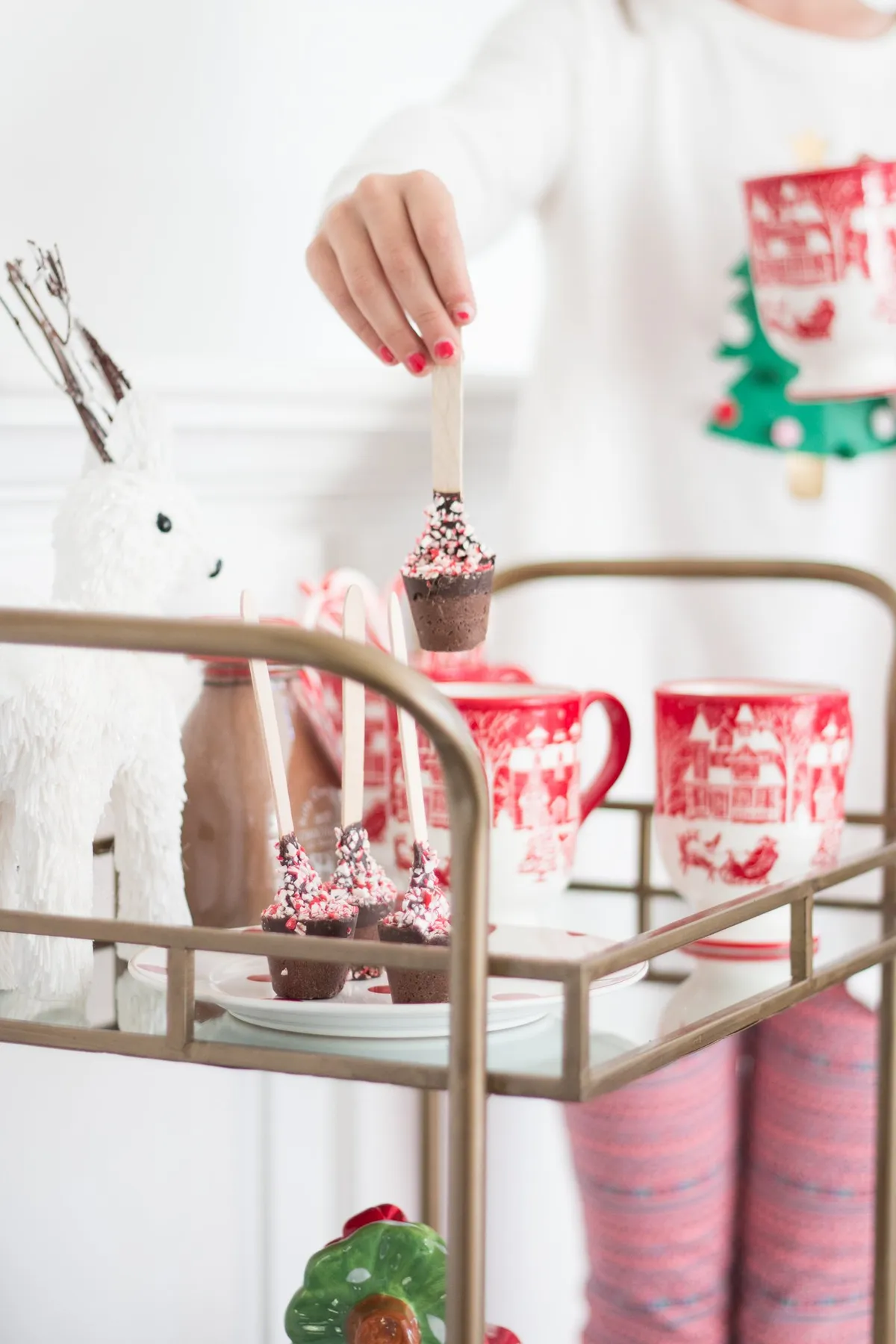 Holiday Bar Cart Styling | Two Ways - A Thoughtful Place