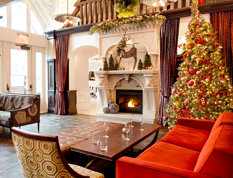 Holiday Fireplace: Tavern on the Green - aspire design and home