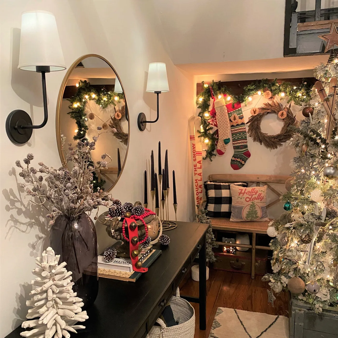 Holiday Home Tour 2019: Modern Cabin Entryway — Gathered Living