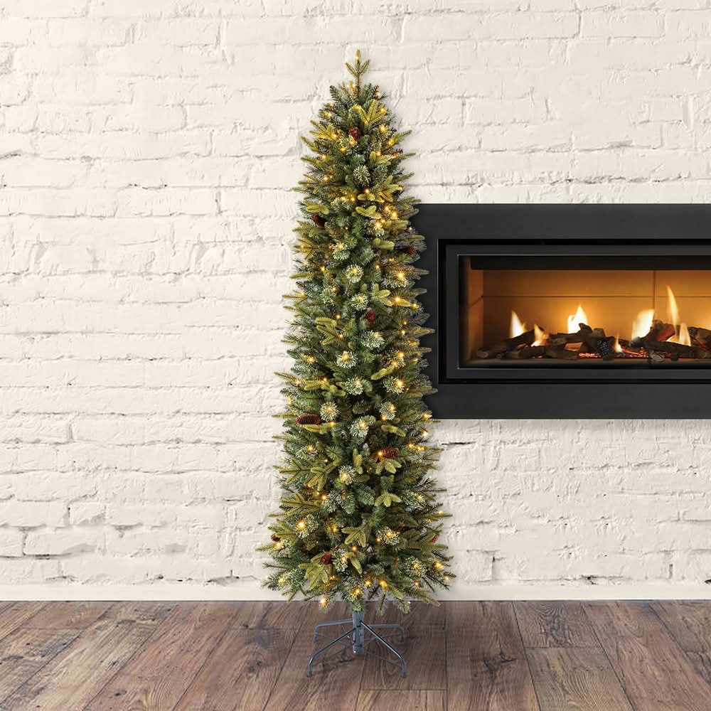 Holiday Living Hayden Pine Pre-Lit Pencil Artificial Christmas Tree  Delivery Near Me | Order Online | Uber Eats