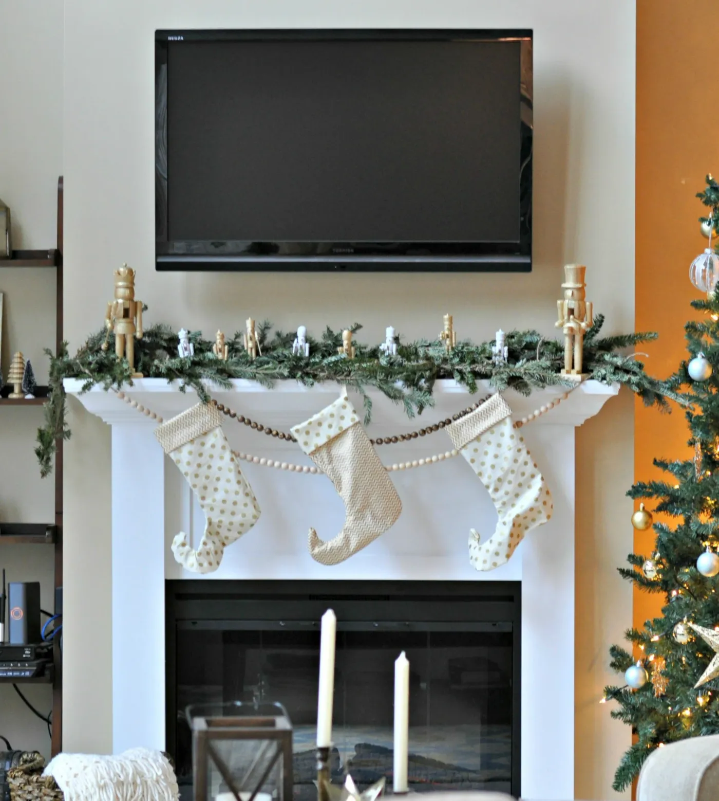 Holiday Mantel 2013: Nutcrackers Galore — Decor and the Dog