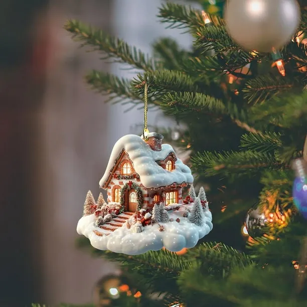Home Decoration Christmas Tree Decorations Mini Funny Christmas Pendants Unusual Christmas Houses Christmas Pendants Aesthetic Christmas Tree Ornaments Christmas Decoration - Walmart.ca