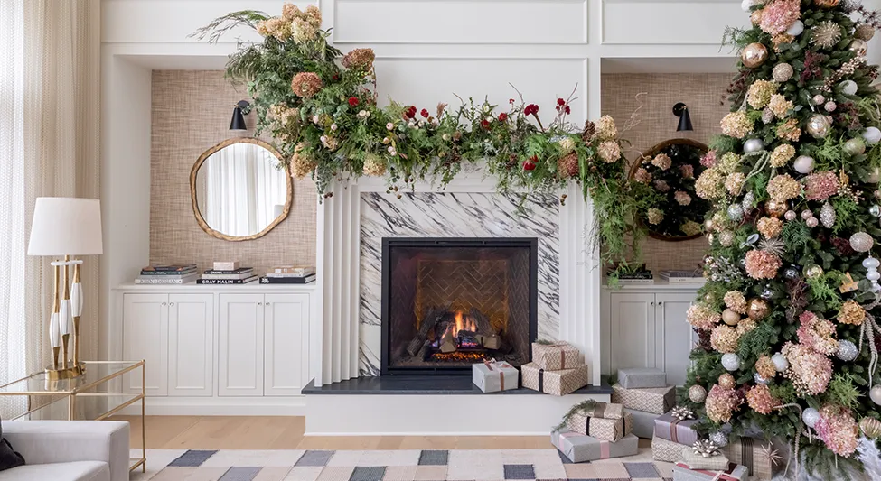 HOME TOUR: Blush & Silver Holiday Decor