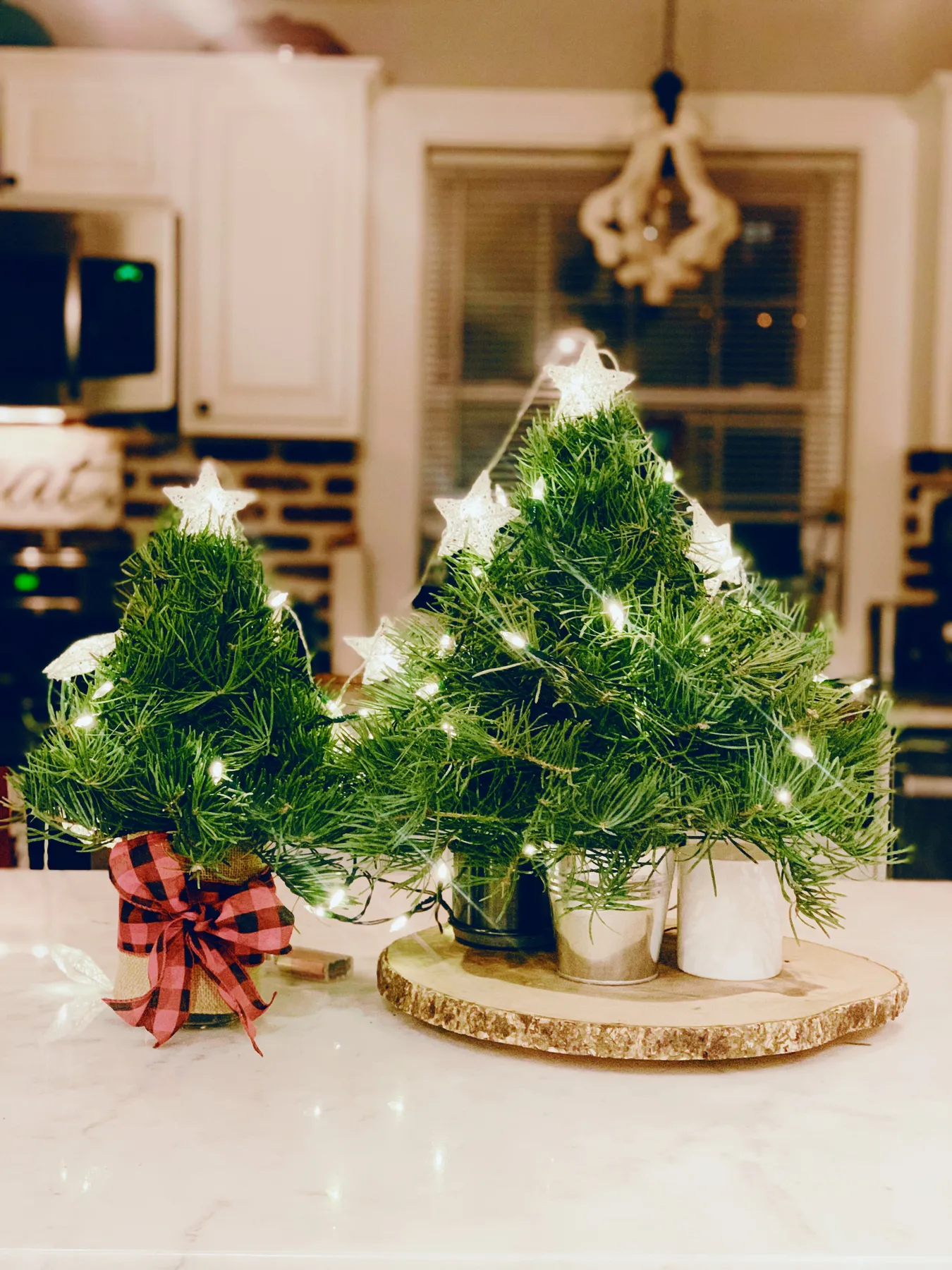 Homemade Miniature Christmas Tree Ornaments Diy Mini Christmas Tree Well She Tried