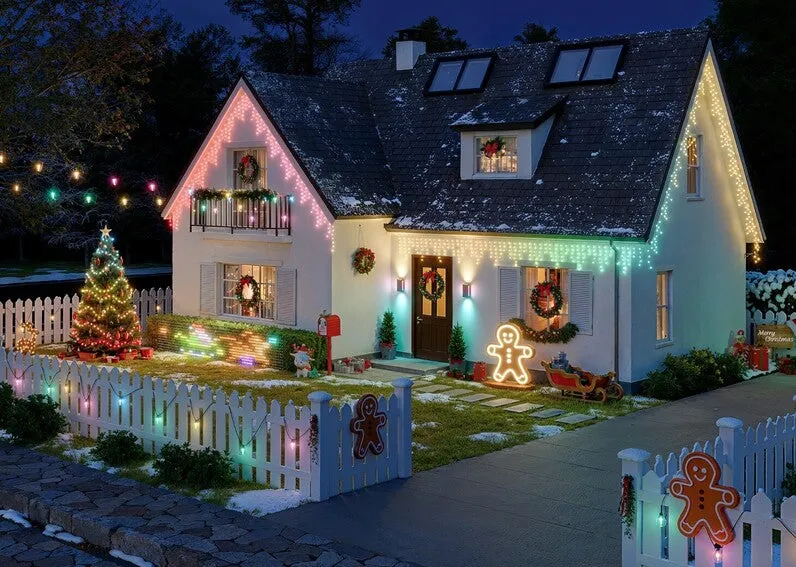 How Many Feet Of Christmas Lights For House? | Govee US