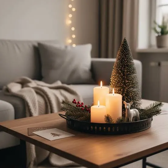 How to Decorate a Small Living Room for Christmas: Space-Saving Ideas - Aosom