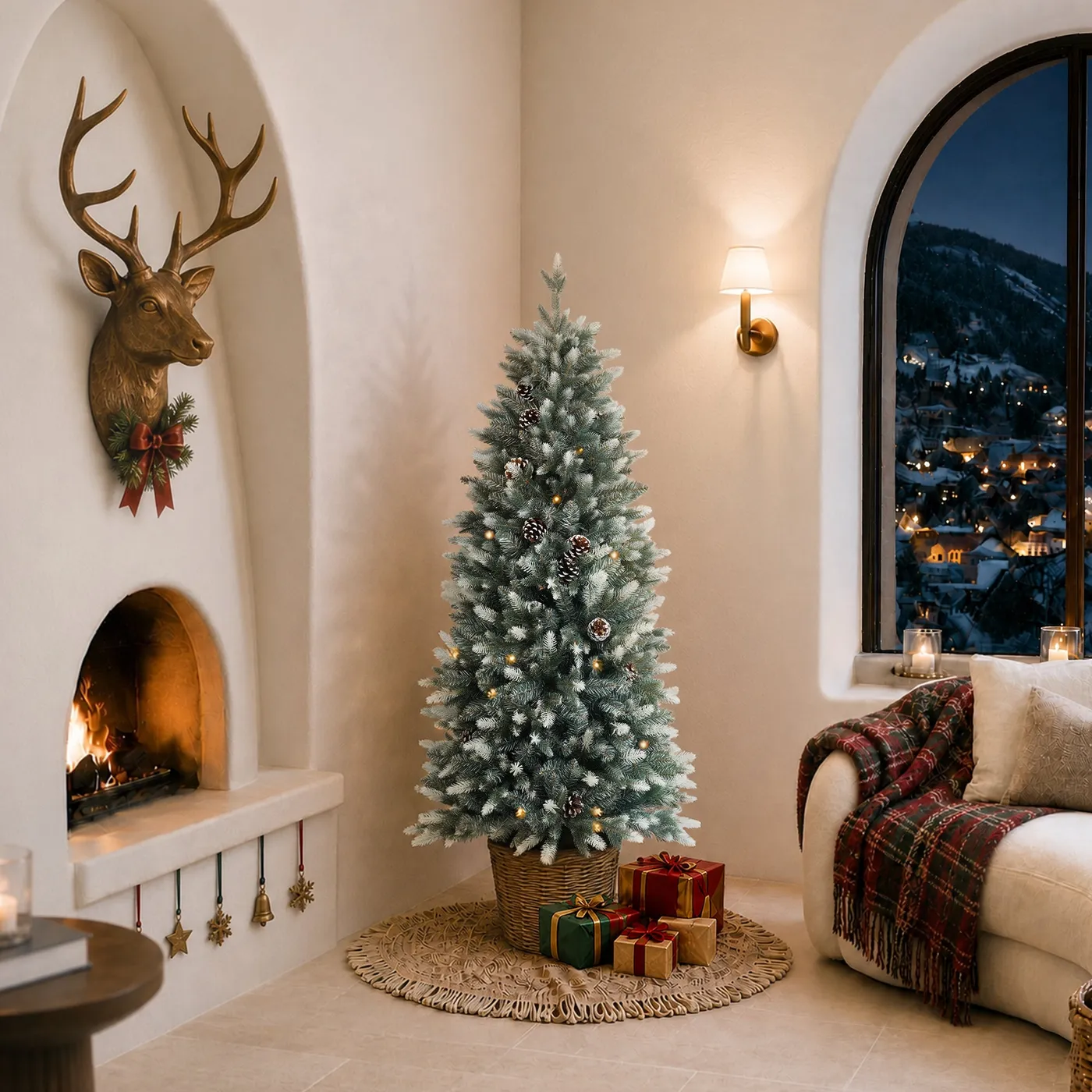 How to Decorate a Snow-Kissed Christmas Tree