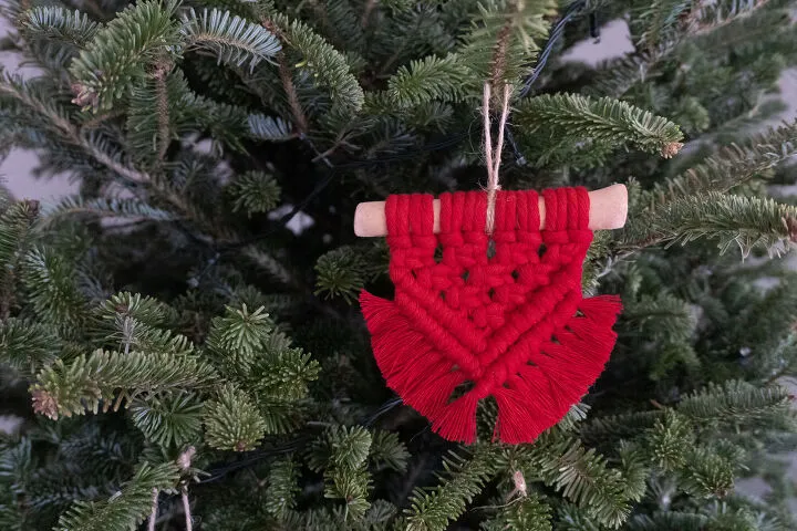 How to Make a Cute DIY Macrame Christmas Ornament | Hometalk