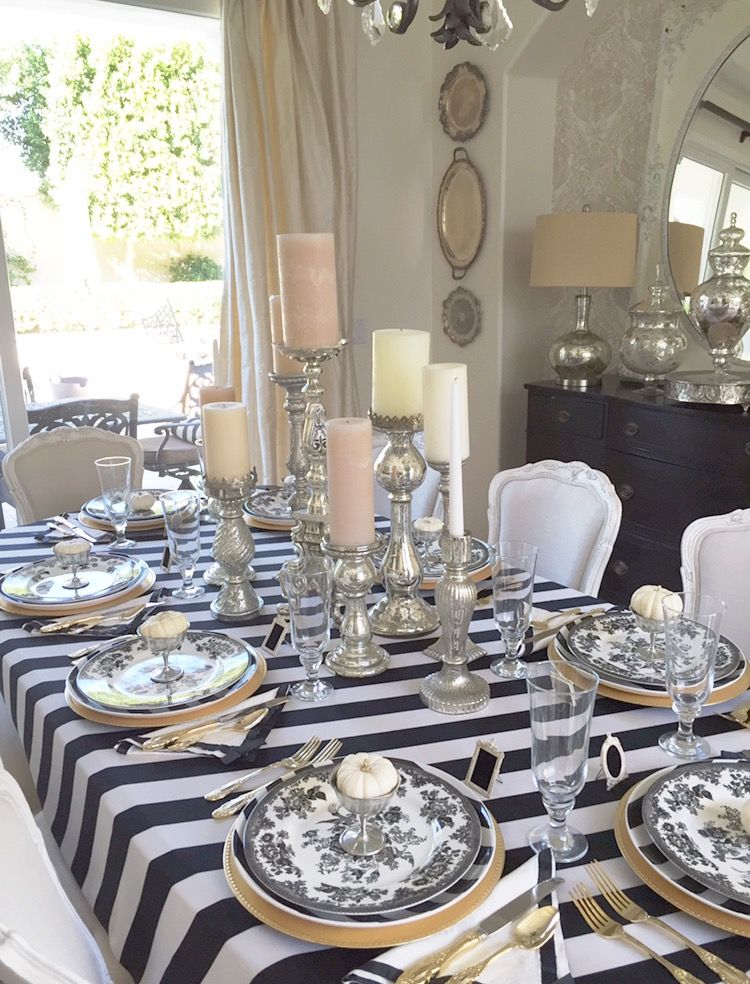How to Set an Elegant Halloween Table - Randi Garrett Design
