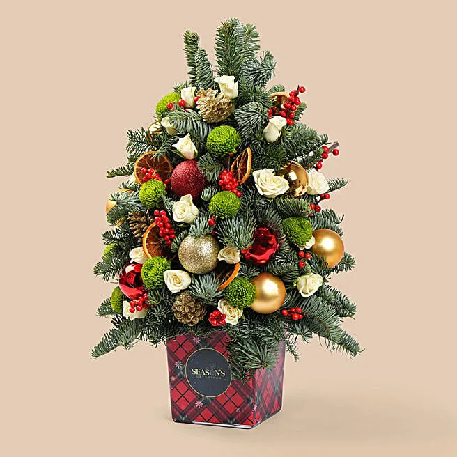 Jingle Bloom Christmas Tree qatar | Gift Jingle Bloom Christmas Tree- FNP