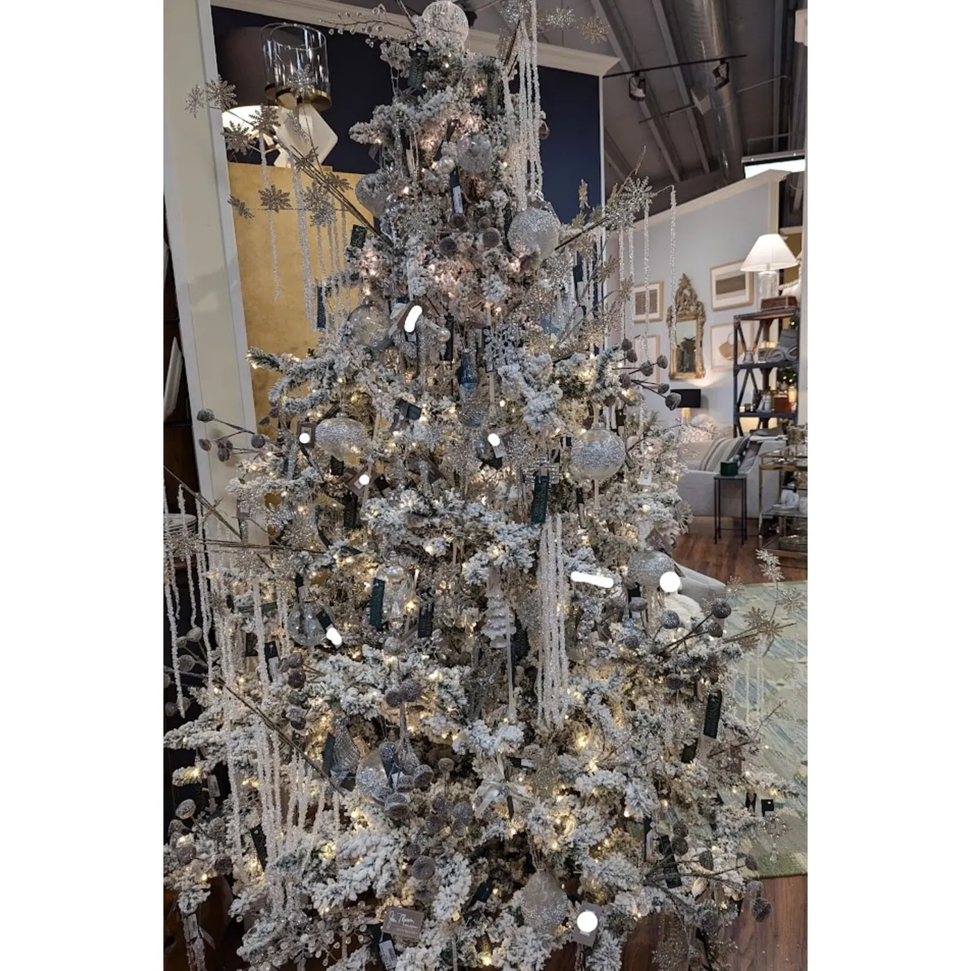 Katherine's Collection Bell Wreath Ornament Silver - Designer's Studio