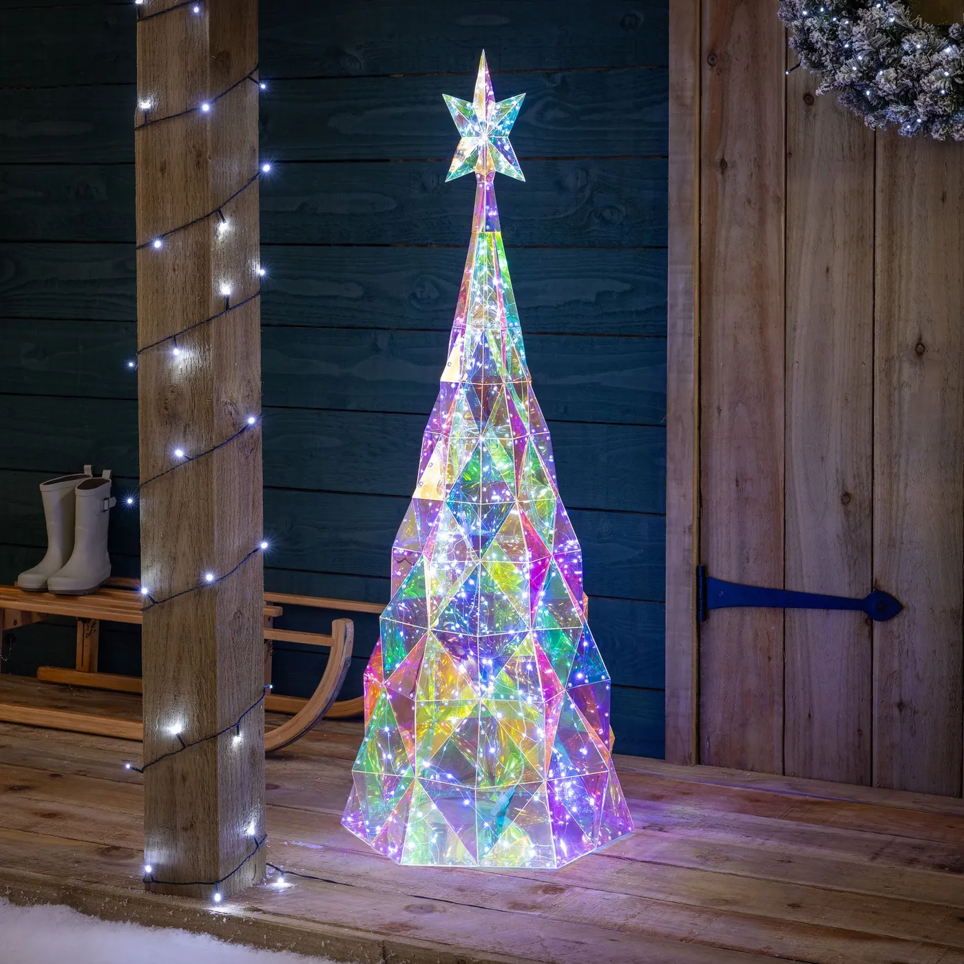 Large Iridescent Christmas Tree | 110cm | Christow