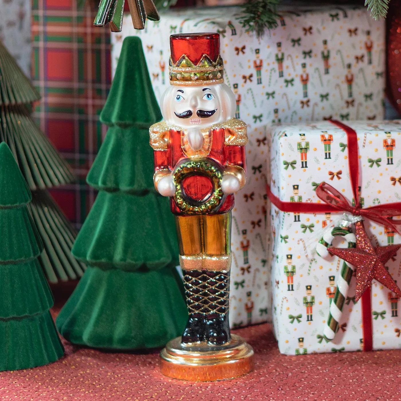 Large Nutcracker Glass | 33 cm | Classic Christmas | It's All About...
