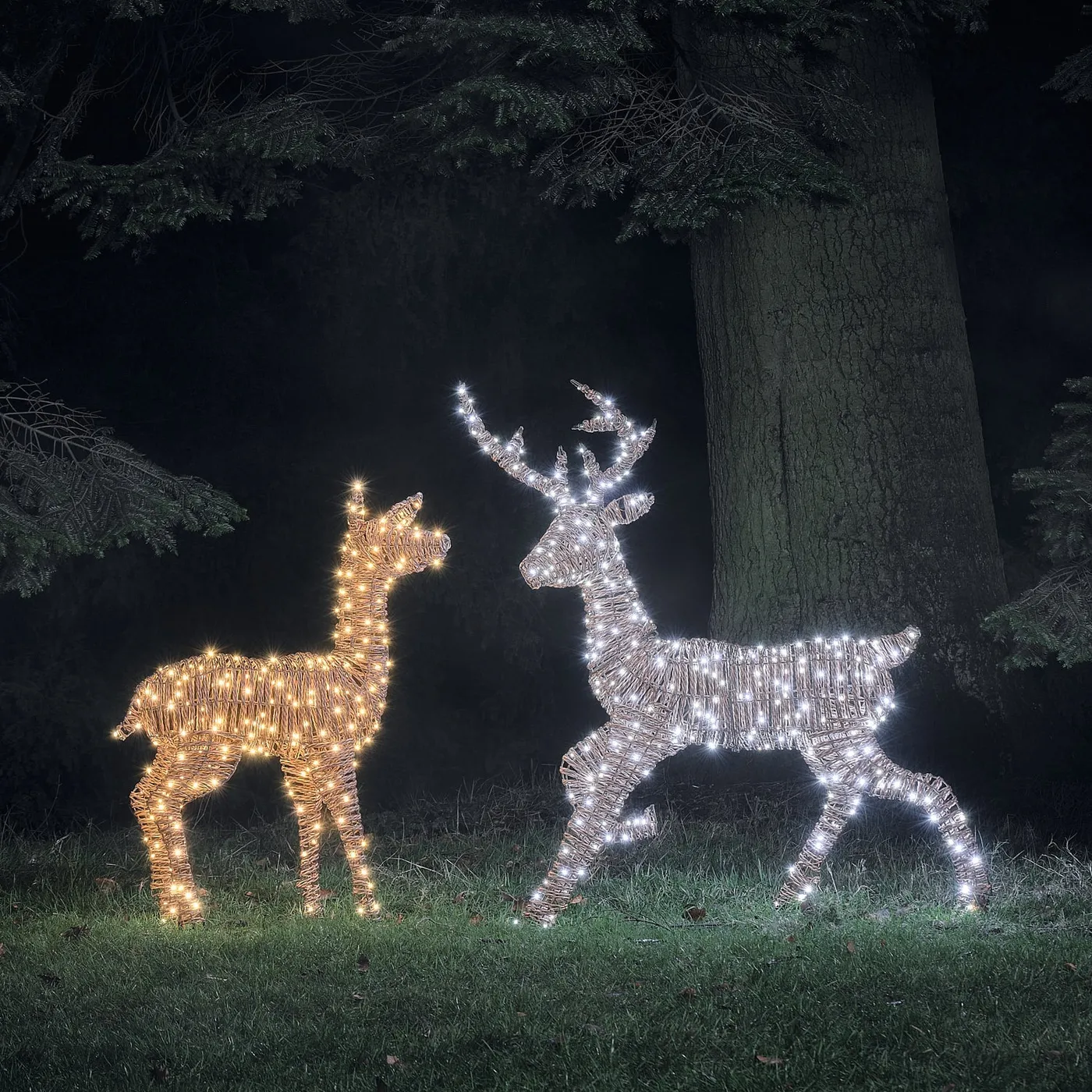 Led Christmas Lights Outdoor C7 RGB Outdoor Christmas String Lights, Shatterproof And Waterproof, E
