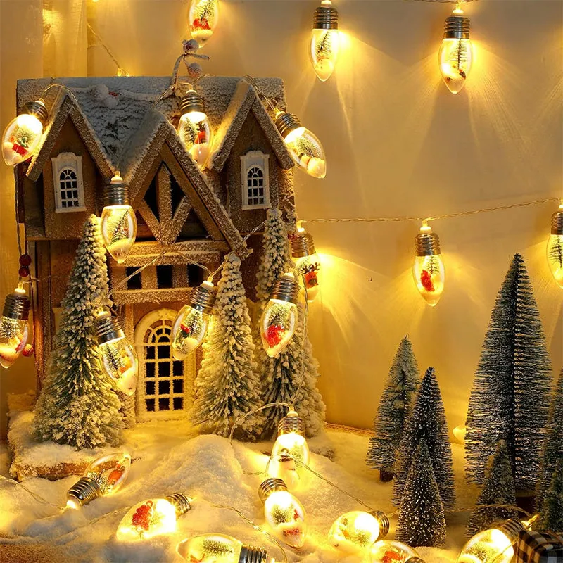 LED Christmas String Lights with Figures USB | Sansoti
