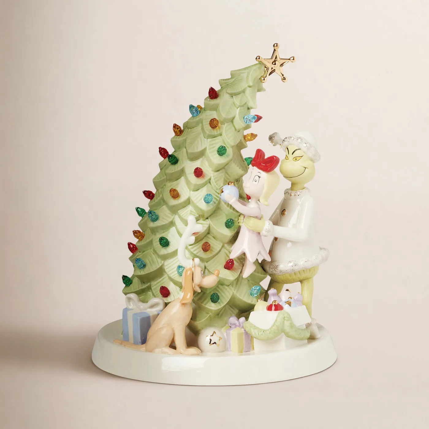 Lenox Grinch Lighted Tree Trimming Figurine & Reviews | Birch Lane