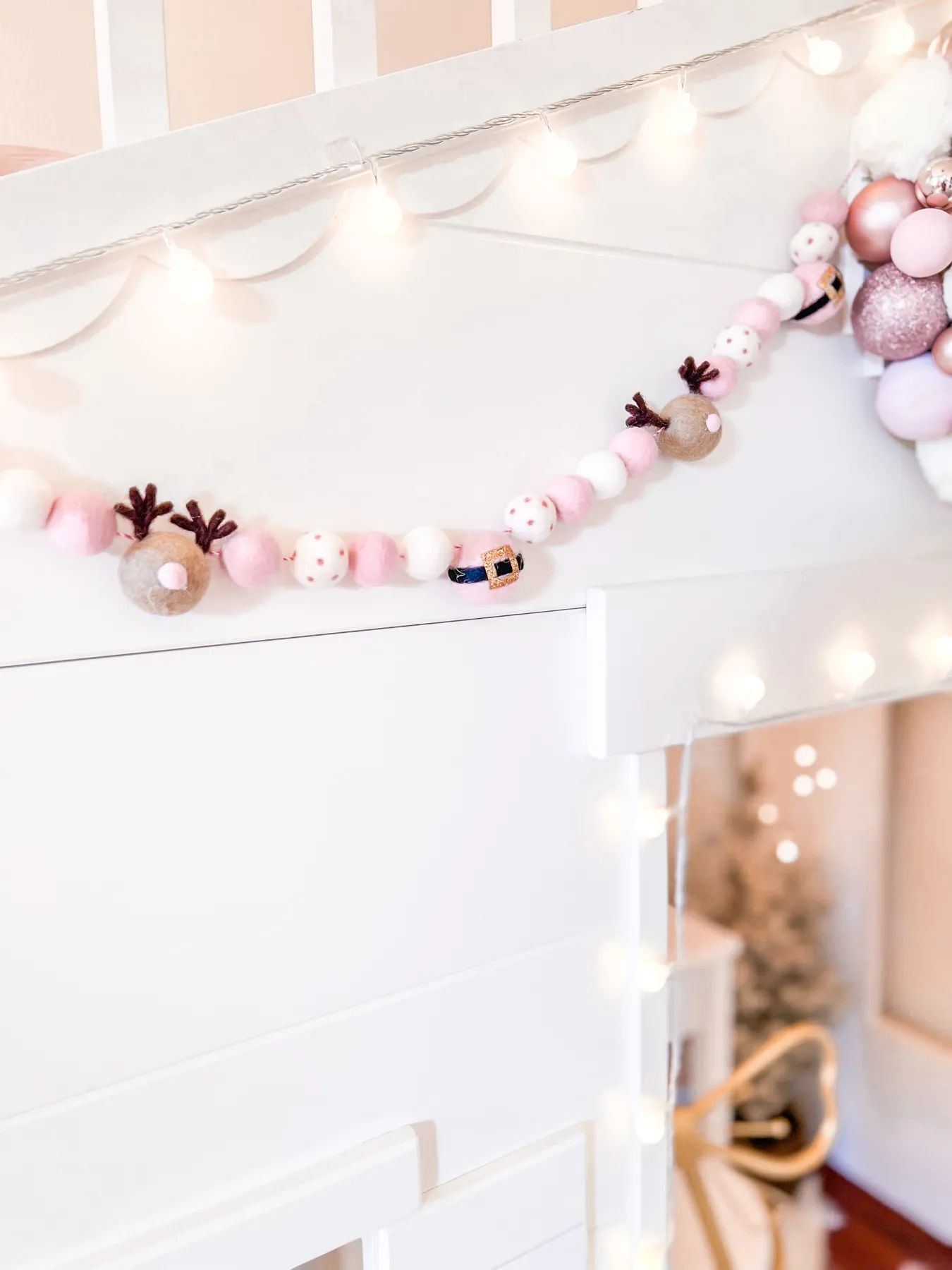 Little Girl Pink Christmas Bedroom Decor! - A Touch of Pink