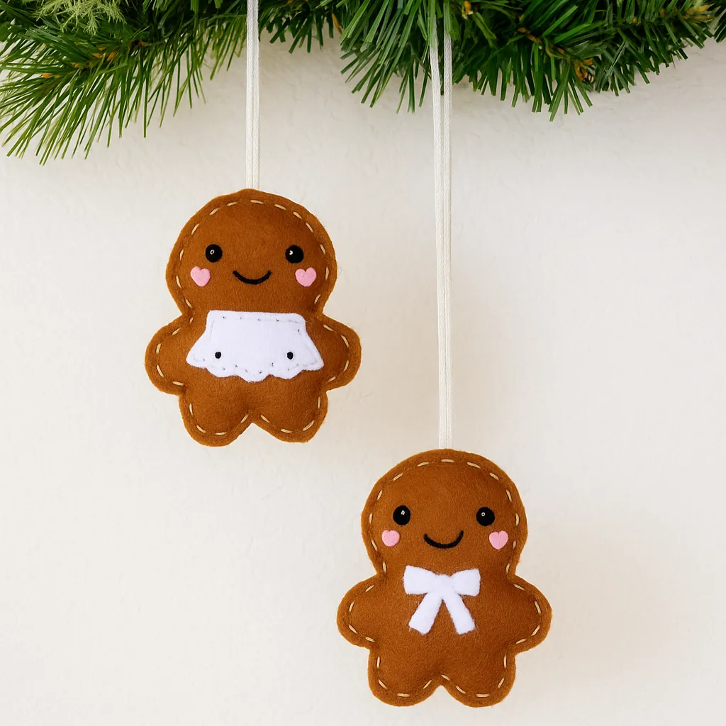 Mini Gingerbread Ornament | Guatemalan Fair Trade Christmas | UPAVIM Crafts Masculine