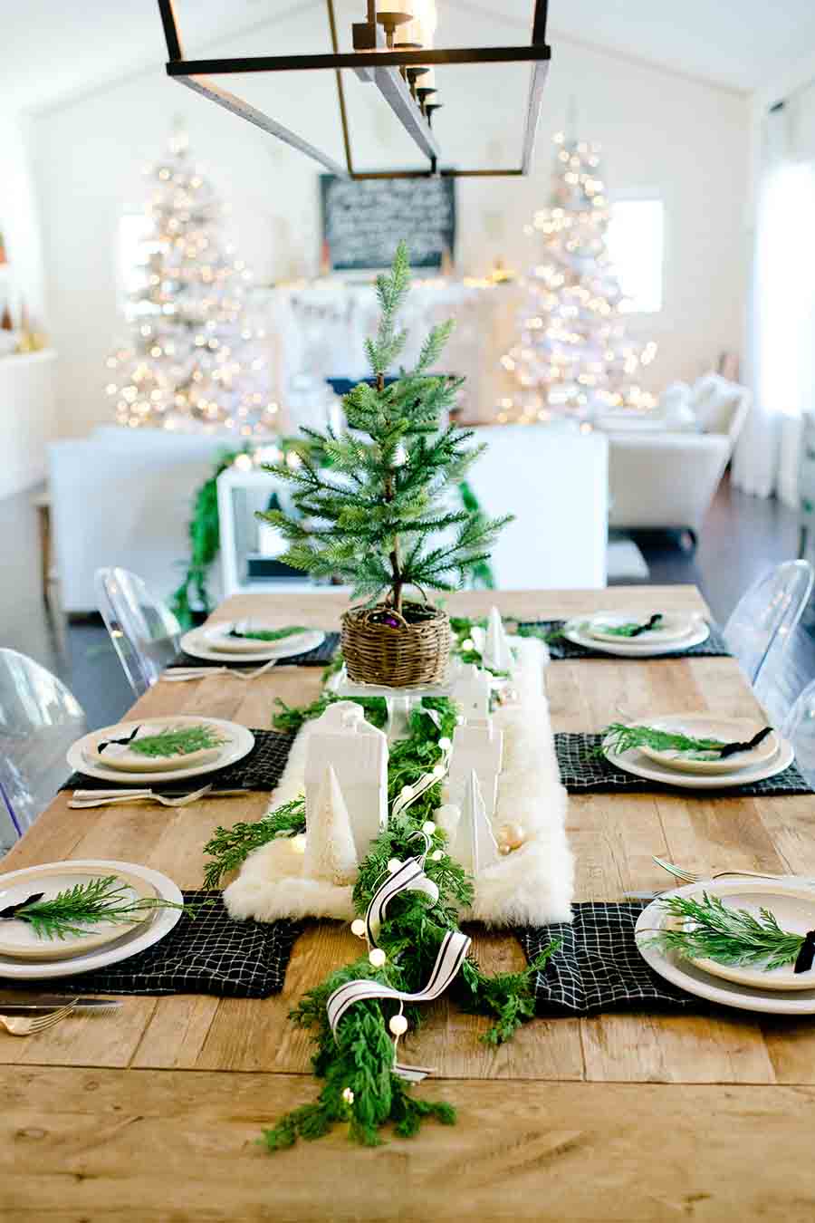 Modern Farmhouse Christmas Dining Rustic Dining Table Setting Ideas 15+ Best Modern Farmhouse Dining Room
