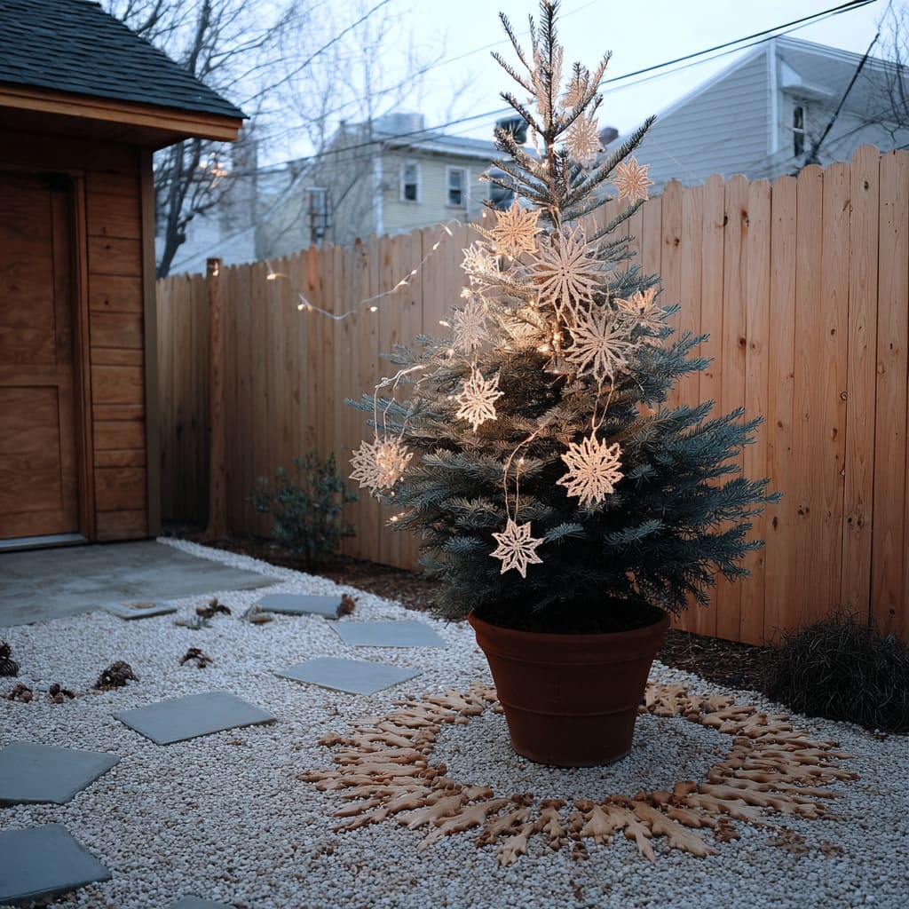 Modern Outdoor Christmas Tree Ideas with Minimal Style | FH