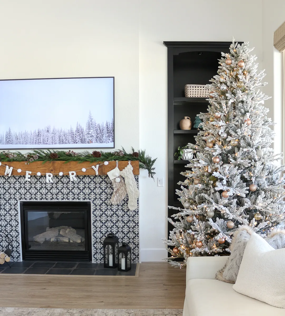 Modern + Warm + Organic Christmas Home Tour - 1111 Light Lane