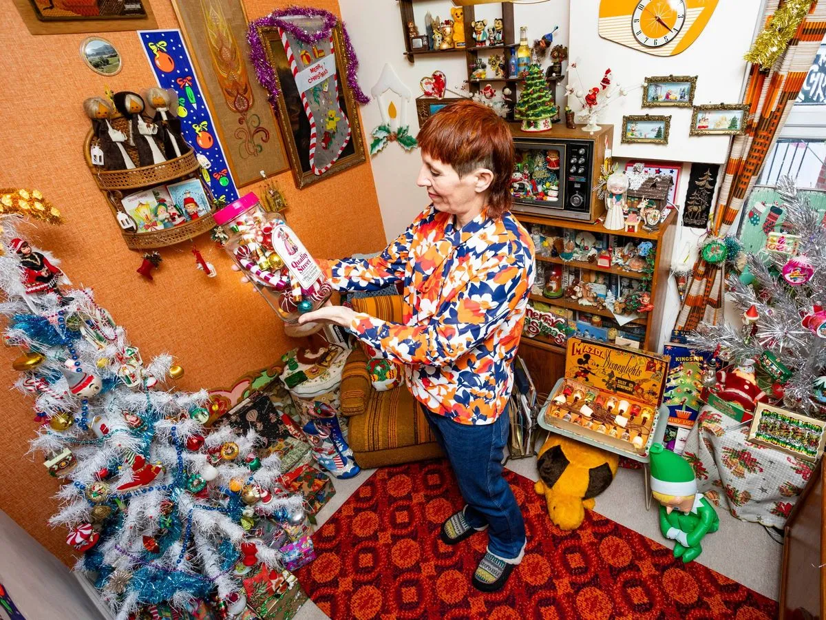 Mum transforms home into 'Christmas time capsule' with 1,000 vintage decorations - Yorkshire Live
