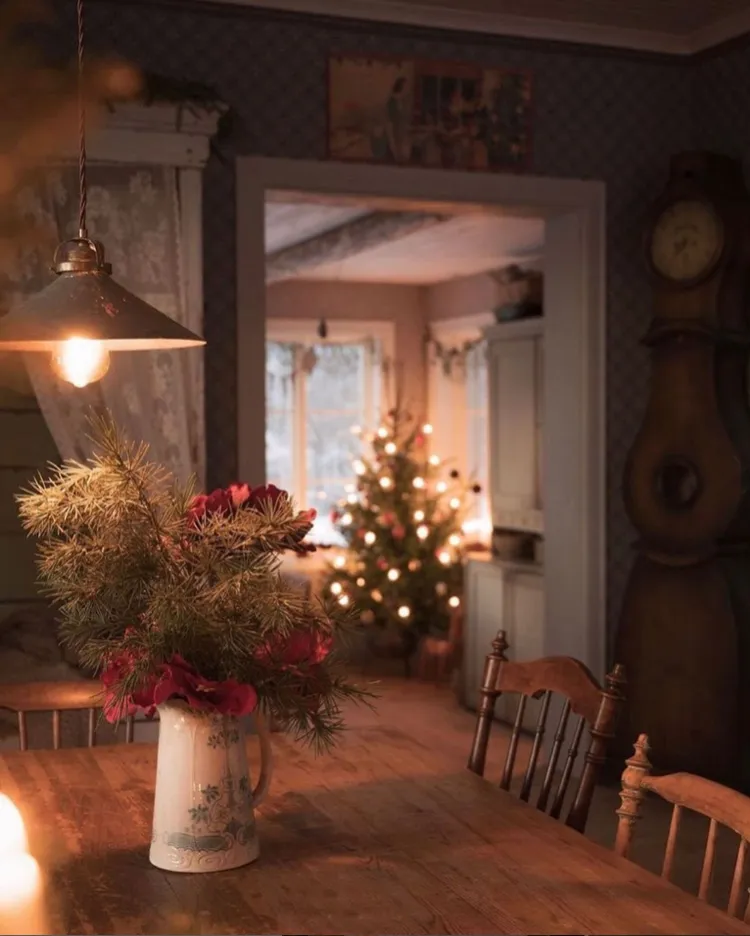 my scandinavian home: A Charming Swedish cottage in the Snow, ready for Jul