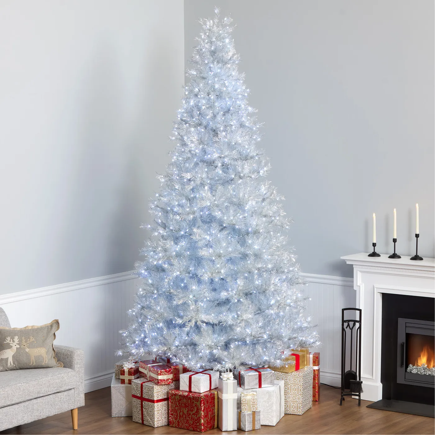National Tree Company Clear Pine Christmas Tree with LED Lights & Reviews |  Perigold