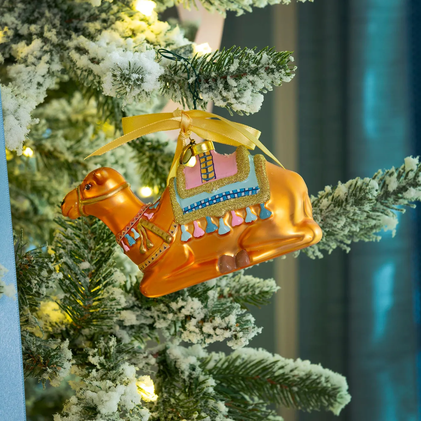 Nativity Camel Ornament | Blown Glass | Faithful Christmas