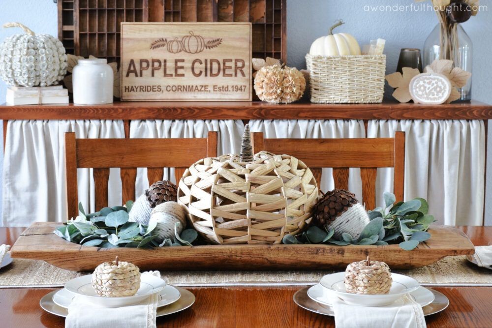 Neutral Fall Decor - A Wonderful Thought